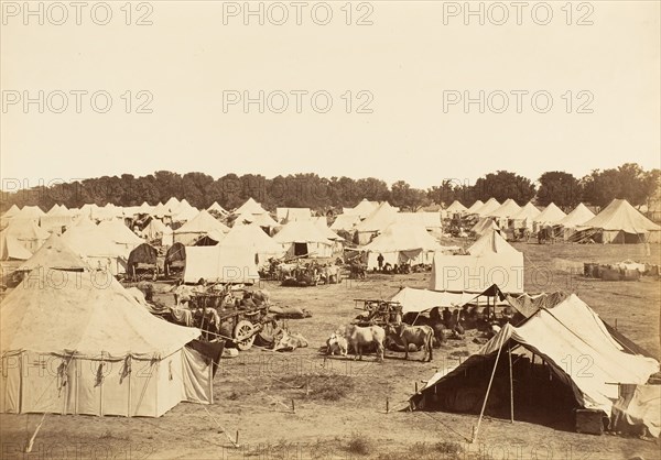 Right Flank of Governor General's Camp, 1858-61.