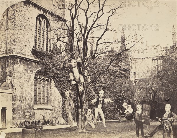 Montage of Ecclesiastical Figures Posed in Political Satire, 1860s. [Rev. J. Tweed, Rev. W. Ince, Rev. J.P. Lightfoot, G. Ridding, Rev. Wollaston, Rev. Tozer, Rev. A. Lowe, Rec. C.E. Hammond].
