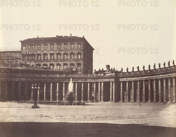 Piazza S. Pietro, Rome, 1850s.