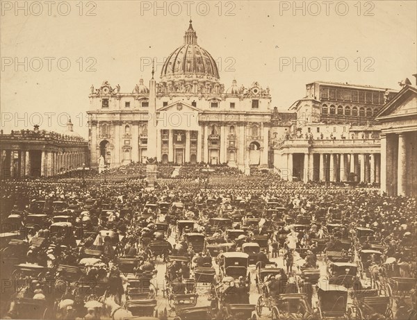 Benediction of the Pope on Easter Sunday, 1880s.