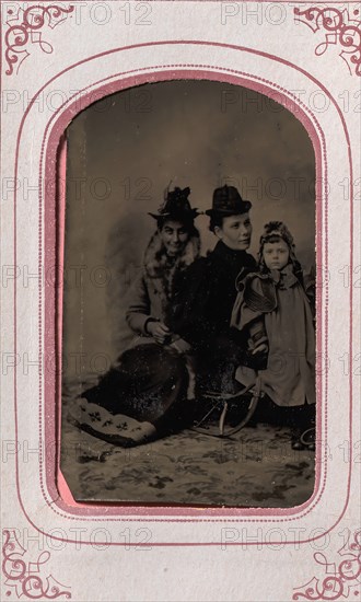 Two Women and a Child, 1860s.