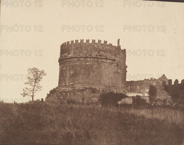 Tomb of Cecilia Metella, Rome, 1850s.