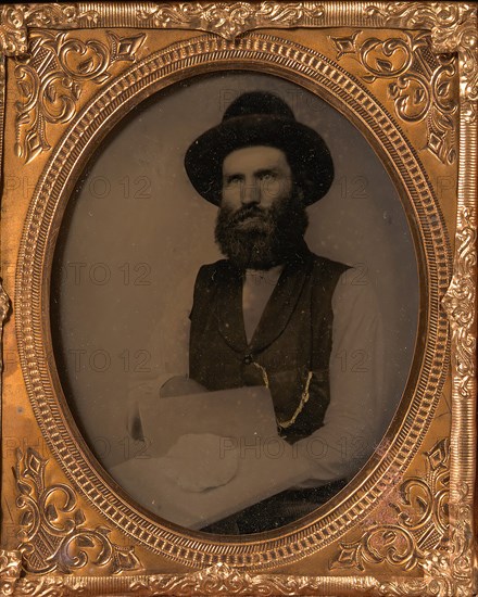 Bearded Plasterer with Hawk and Trowel, 1860s.