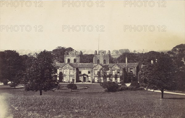 Manor House with Two Towers Seen from Grounds, 1860s.