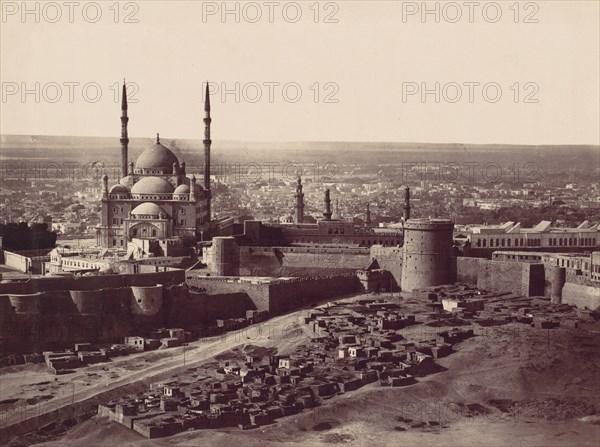 The Citadel and the Mosque of Mohammed Ali, Cairo, 1870s.