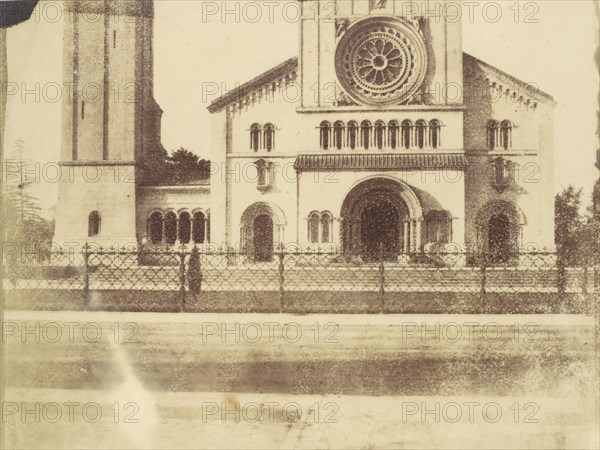 Wilton Church, Facade and Bell Tower, 1850s.