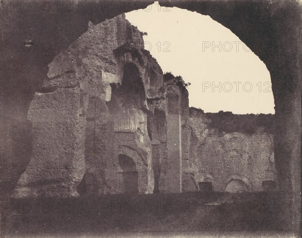 Basilica of Constantine, Rome, 1850s.