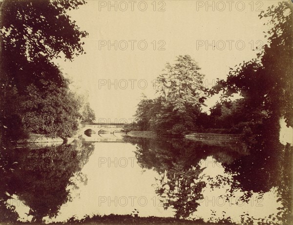 Bridge Over a Pond, 1850s.