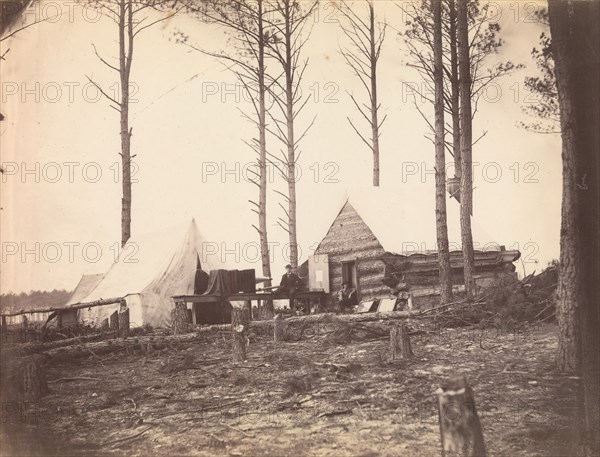 Copying Maps, Photographic Headquarters, Petersburg, Virginia, March 1865.