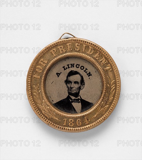 Presidential Campaign Medal with Portraits of Abraham Lincoln [and Andrew Johnson], 1864.