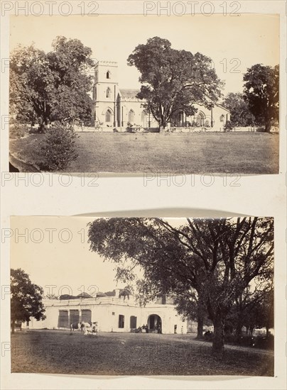 View of a Church and Grounds, 1850s.