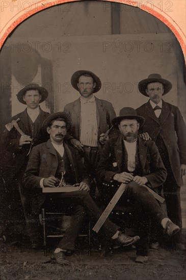 [Five Carpenters], 1870-80s.