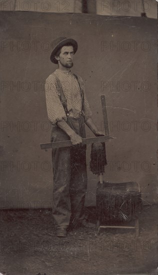 Carpenter with Square, 1860s-70s.