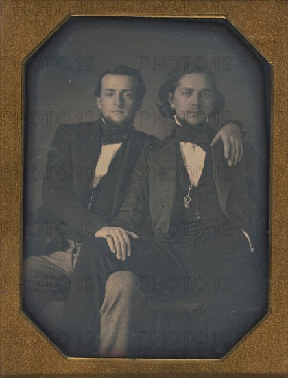 Two Young Men, ca. 1850.