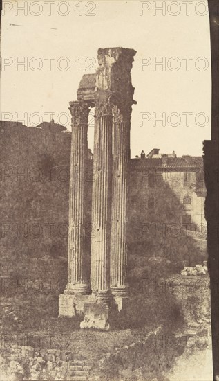 Temple of Jupiter Tonans, Rome, 1850s.