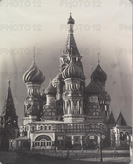 St. Basil's Cathedral, Red Square, Moscow, ca. 1860.