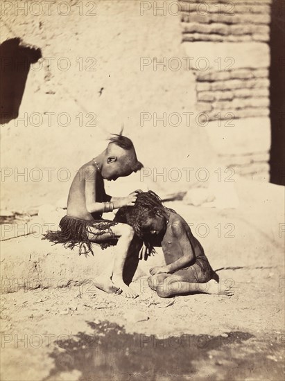 [Two Young Nubians], ca. 1857.