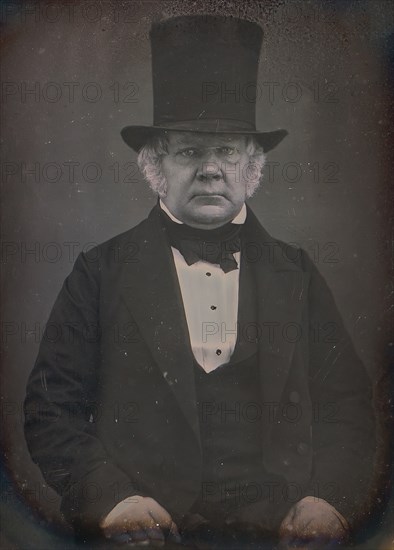 [Older Man Wearing Top Hat], 1850-55.
