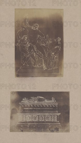 Photogenic Drawing of the Laocoon, September 1839; Tomb of William de Valence, 1839.