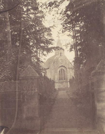 Church Seen from the Path Leading To It, 1850s.