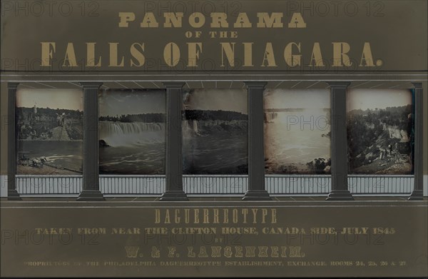 Panorama of Niagara Falls, July 1845.