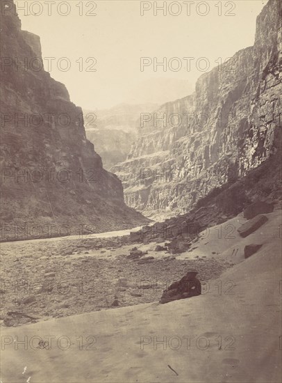 Grand Cañon of the Colorado River, Mouth of Kanab Wash, looking West, 1872.