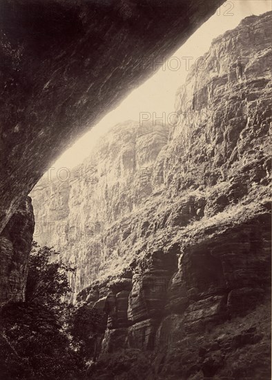 Wheeler Survey, Season of 1872, 1872. [Colorado River Series. Cañon of Kanab Wash, Looking South].