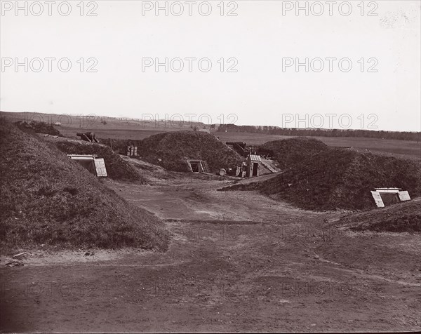 Fort Darling, James River, 1865 (?). Formerly attributed to Mathew B. Brady.