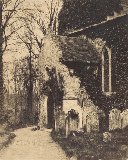 Church Porch, Earlham, near Norwich, 1857.