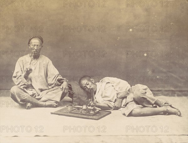 Opium smoker, 1867.