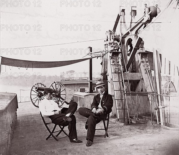 Officers of U.S.S. Hunchback, 1861-65. Formerly attributed to Mathew B. Brady.