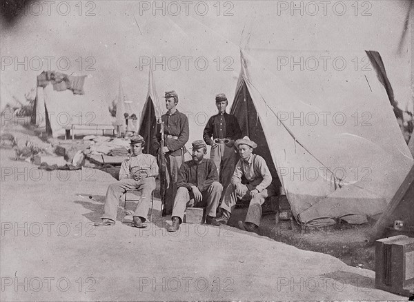 22nd New York State Militia, ca. 1861. Formerly attributed to Mathew B. Brady.