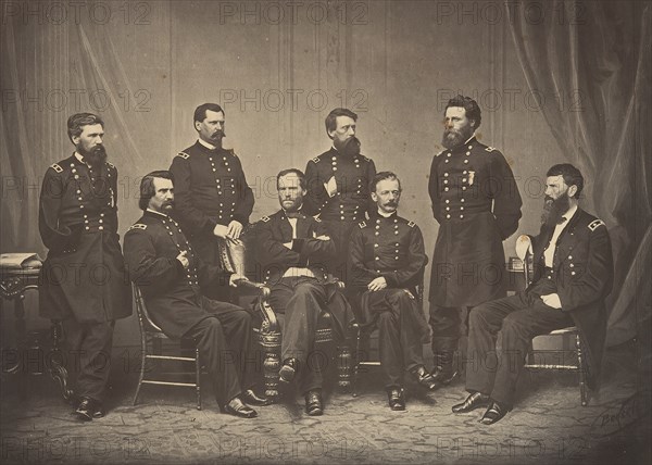 Sherman and His Generals, 1860s.