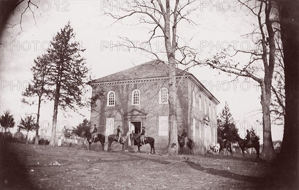 Falls Church, Virginia, 1861-65. Formerly attributed to Mathew B. Brady.