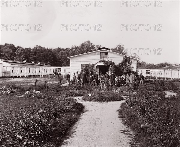 Campbell Hospital, D.C., 1861-65. Formerly attributed to Mathew B. Brady.