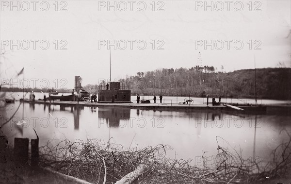 U.S. Monitor Lehigh, James River, 1861-65. Formerly attributed to Mathew B. Brady.