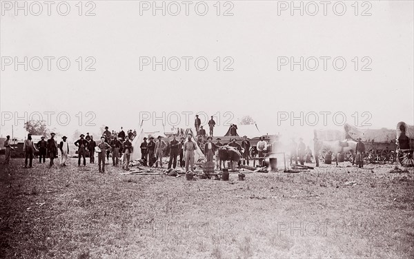 [Regiments - unidentified], 1861-65. Formerly attributed to Mathew B. Brady.