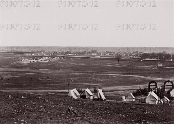 Camp of 44th New York Infantry, 1861-65. Formerly attributed to Mathew B. Brady.