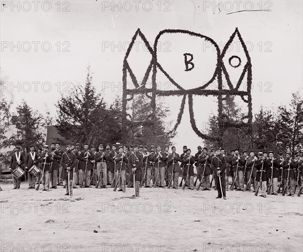 Co. B, 30th Pennsylvania Infantry, 1861-65. Formerly attributed to Mathew B. Brady.