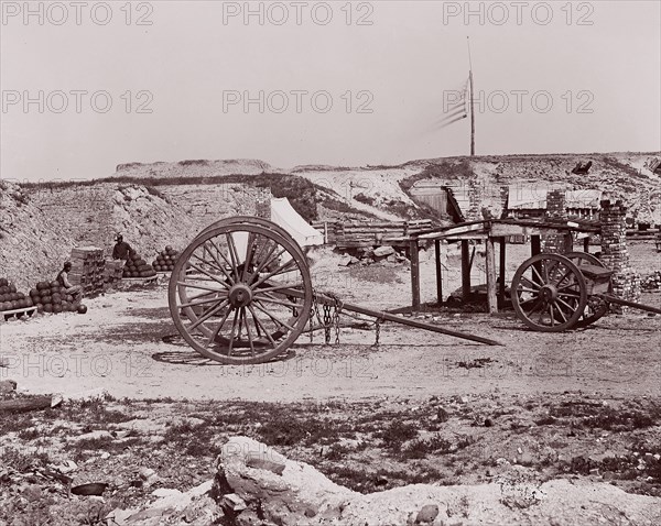 Fort Johnson, James Island, South Carolina, 1861-65. Formerly attributed to Mathew B. Brady.