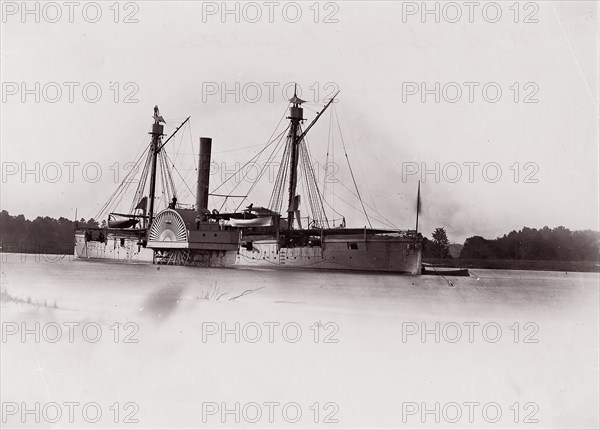 U.S. Gunboat "Mendota", James River, 1861-65. Formerly attributed to Mathew B. Brady