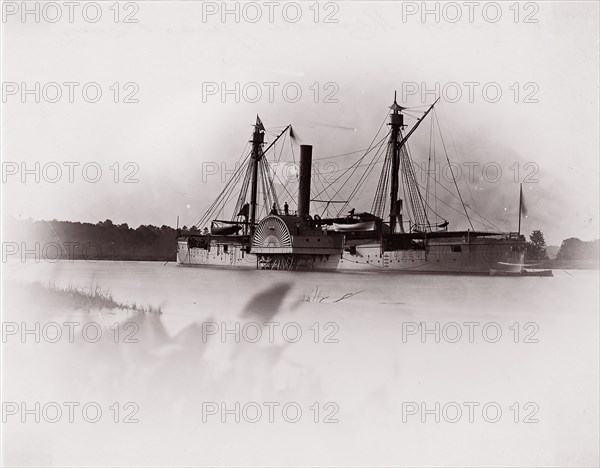 U.S. Gunboat "Mendota", James River, 1861-65. Formerly attributed to Mathew B. Brady