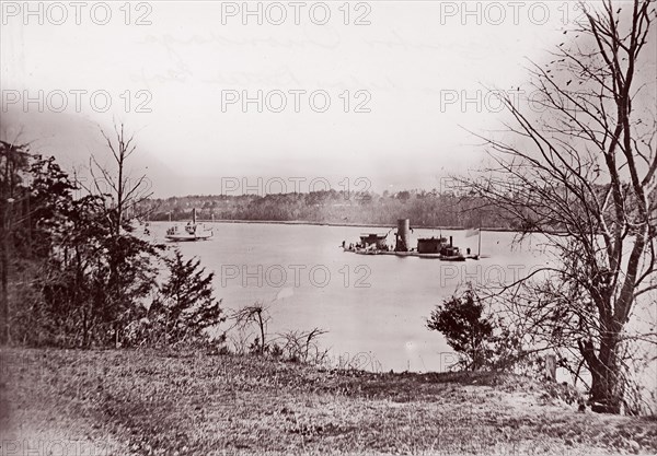 U.S. Monitor Onondaga, James River, 1861-65. Formerly attributed to Mathew B. Brady.