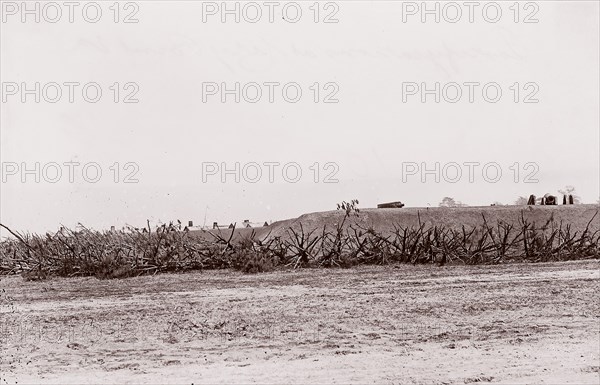 Fortifications at City Point, 1861-65. Formerly attributed to Mathew B. Brady.