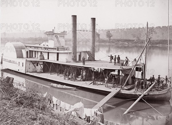 Transports, Tennessee River, 1864. Formerly attributed to Mathew B. Brady.