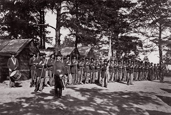 21st Michigan Infantry. Sherman's Volunteers, 1861-65. Formerly attributed to Mathew B. Brady.