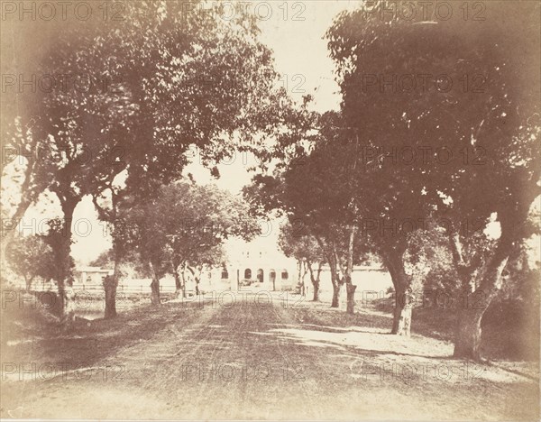 [Avenue, Mess and Capt. Hill's House], 1850s.