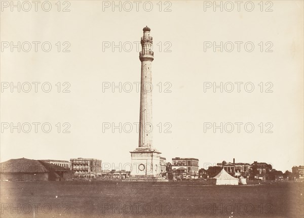 [Ochterlony Monument, Calcutta], 1850s.