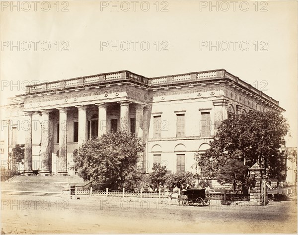 Town Hall, Calcutta, 1850s.