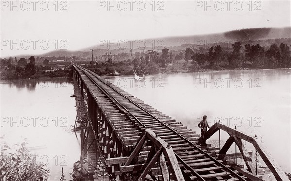 Tennessee River at Bridgeport, ca. 1864.